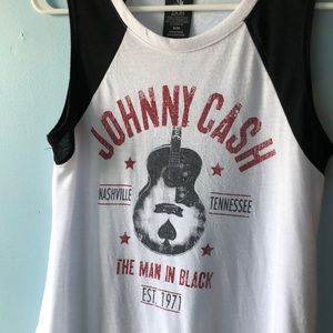 Vintage Style Johnny Cash Tank Top